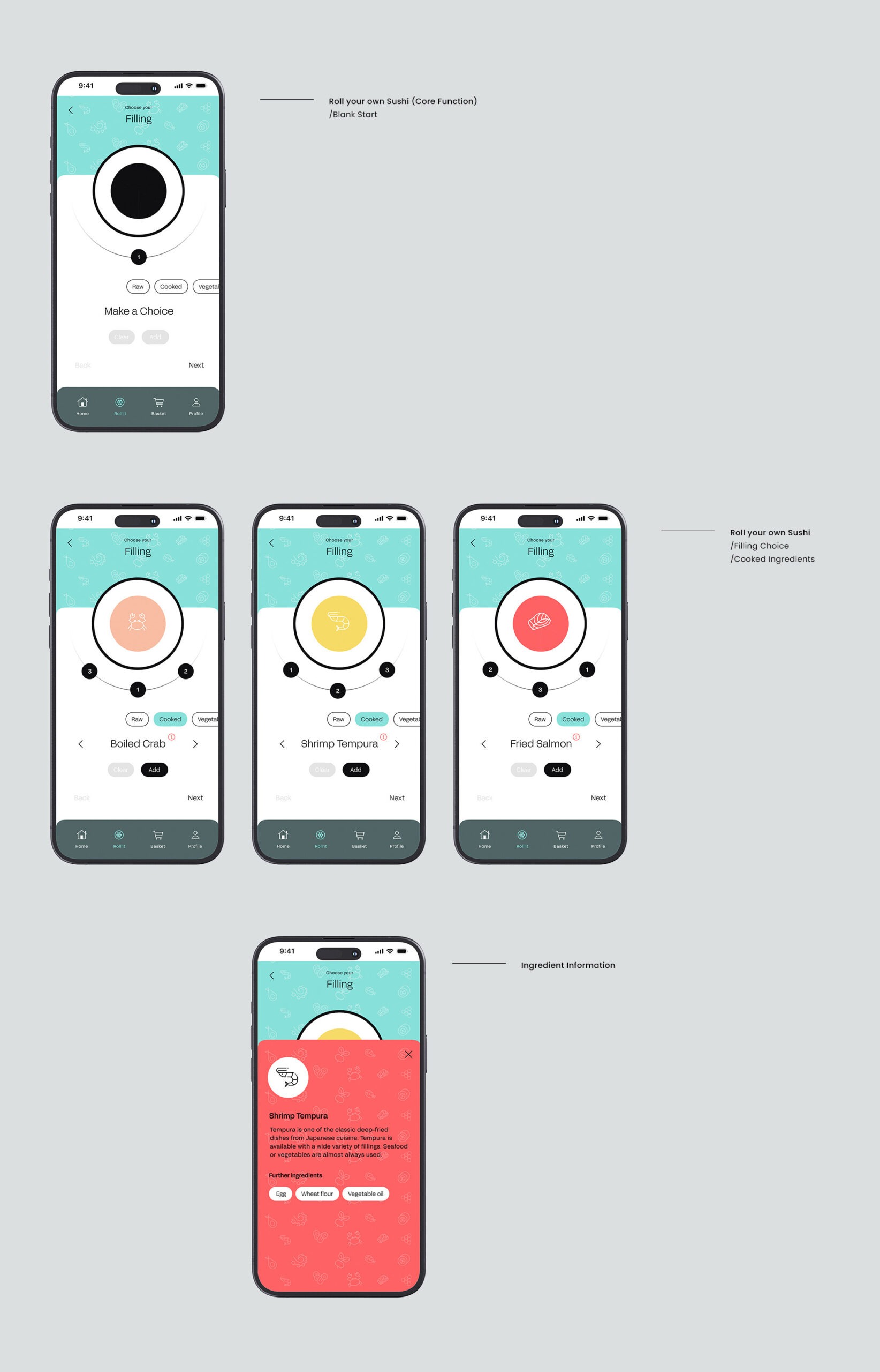 Roll It Sushi App Screen Overview 02