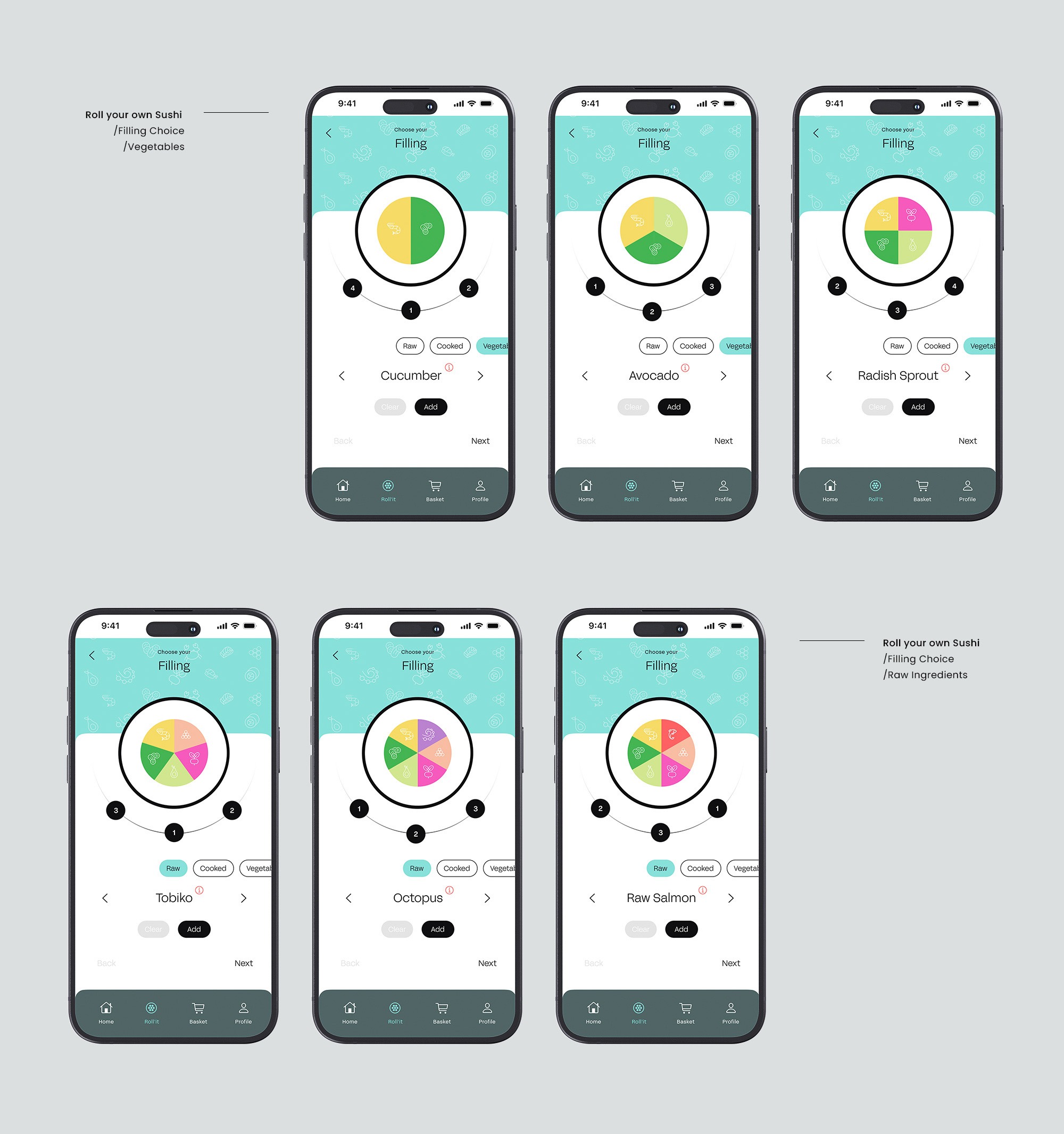 Roll It Sushi App Screen Overview 03
